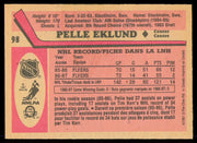 Pelle Eklund Autographed 1987-88 O-Pee-Chee Card #98 Philadelphia Flyers SKU #255259