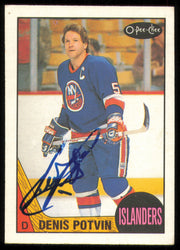 Denis Potvin Autographed 1987-88 O-Pee-Chee Card #2 New York Islanders SKU #255283