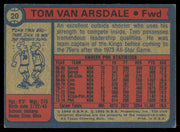Tom Van Arsdale Autographed 1974-75 Topps Card #20 Philadelphia 76ers SKU #255293