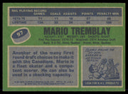 Mario Tremblay Autographed 1976-77 Topps Card #97 Montreal Canadiens SKU #255318
