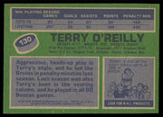 Terry O'Reilly Autographed 1976-77 Topps Card #130 Boston Bruins SKU #255323