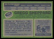 Gregg Sheppard Autographed 1976-77 Topps Card #155 Boston Bruins SKU #255329