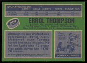 Errol Thompson Autographed 1976-77 Topps Card #259 Toronto Maple Leafs SKU #255343