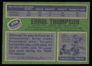 Errol Thompson Autographed 1976-77 Topps Card #259 Toronto Maple Leafs SKU #255344