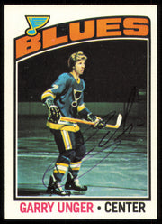 Garry Unger Autographed 1976-77 Topps Card #260 St. Louis Blues SKU #255345