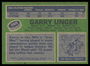 Garry Unger Autographed 1976-77 Topps Card #260 St. Louis Blues SKU #255345