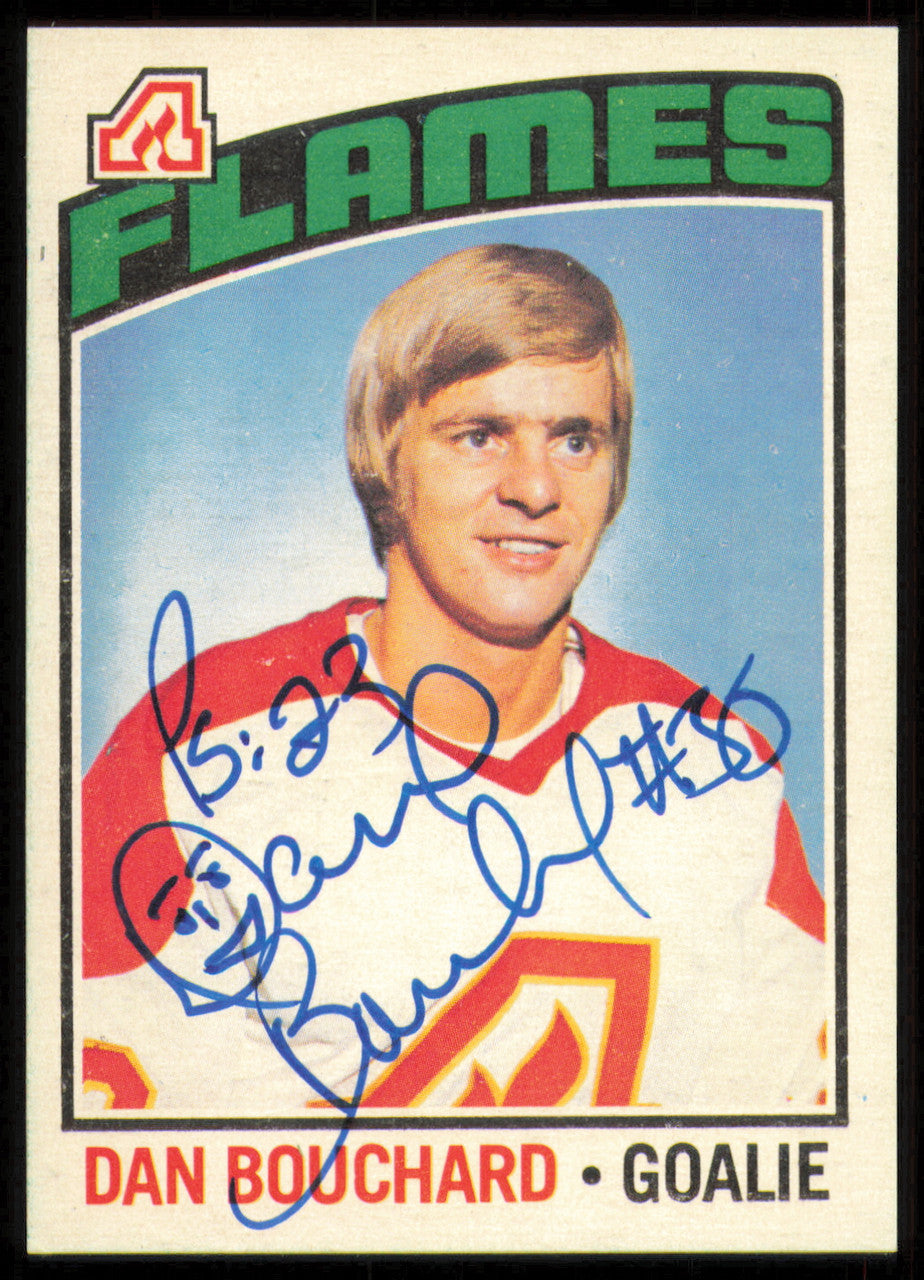 Dan Bouchard Autographed 1976-77 O-Pee-Chee Card #111 Atlanta Flames SKU #255347