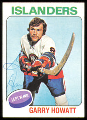Garry Howatt Autographed 1975-76 Topps Card #54 New York Islanders SKU #255363
