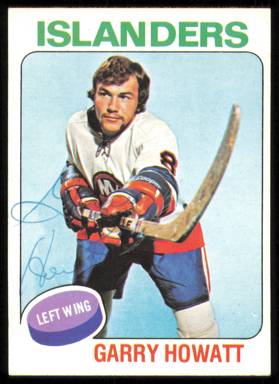 Garry Howatt Autographed 1975-76 Topps Card #54 New York Islanders SKU #255363