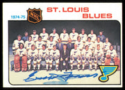 Emile Francis Autographed 1975-76 Topps Card #96 St. Louis Blues SKU #255376