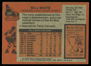 Bill White Autographed 1975-76 Topps Card #157 Chicago Blackhawks SKU #255393