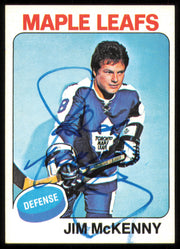 Jim McKenny Autographed 1975-76 Topps Card #311 Toronto Maple Leafs SKU #255404