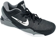 Kobe Bryant Autographed Black/Grey 2011-12 Nike Kobe VII Shoes Los Angeles Lakers (Dual Signed) Size 14 #4/8 Panini Holo #PA16640