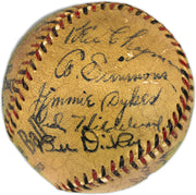 1933 American League 1st All Star Team Autographed Official League Baseball With 18 Signatures Including Babe Ruth & Lou Gehrig PSA/DNA #AR04182