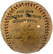1933 American League 1st All Star Team Autographed Official League Baseball With 18 Signatures Including Babe Ruth & Lou Gehrig PSA/DNA #AR04182