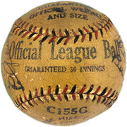 1933 American League 1st All Star Team Autographed Official League Baseball With 18 Signatures Including Babe Ruth & Lou Gehrig PSA/DNA #AR04182