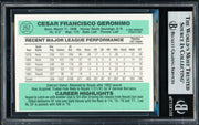 Cesar Geronimo Autographed 1984 Donruss Card #252 Kansas City Royals Beckett BAS #18628737