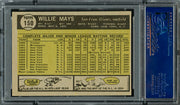Willie Mays Autographed 1961 Topps Card #150 San Francisco Giants PSA/DNA #83282238