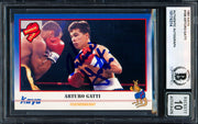 Arturo Gatti Autographed 1991 Kayo Rookie Card #169 Auto Grade Gem Mint 10 Beckett BAS #18174314