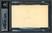 Joe Louis Autographed 3x5 Index Card Beckett BAS #18630158