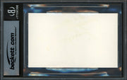 Derrick Thomas Autographed 1989 3x5 Index Card Kansas City Chiefs Vintage Rookie Signature Beckett BAS #18630161