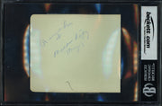 Ted Williams Autographed 4.5x5 Album Page Boston Red Sox Vintage Signature Beckett BAS #18630678