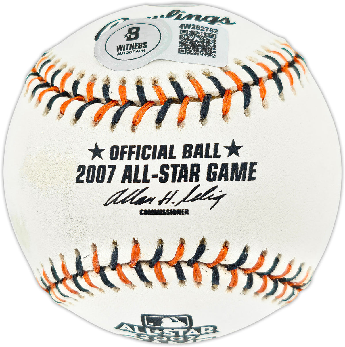 Ichiro Suzuki Autographed Official 2007 All Star Game Logo Baseball Seattle Mariners Beckett BAS Witness #4W252782