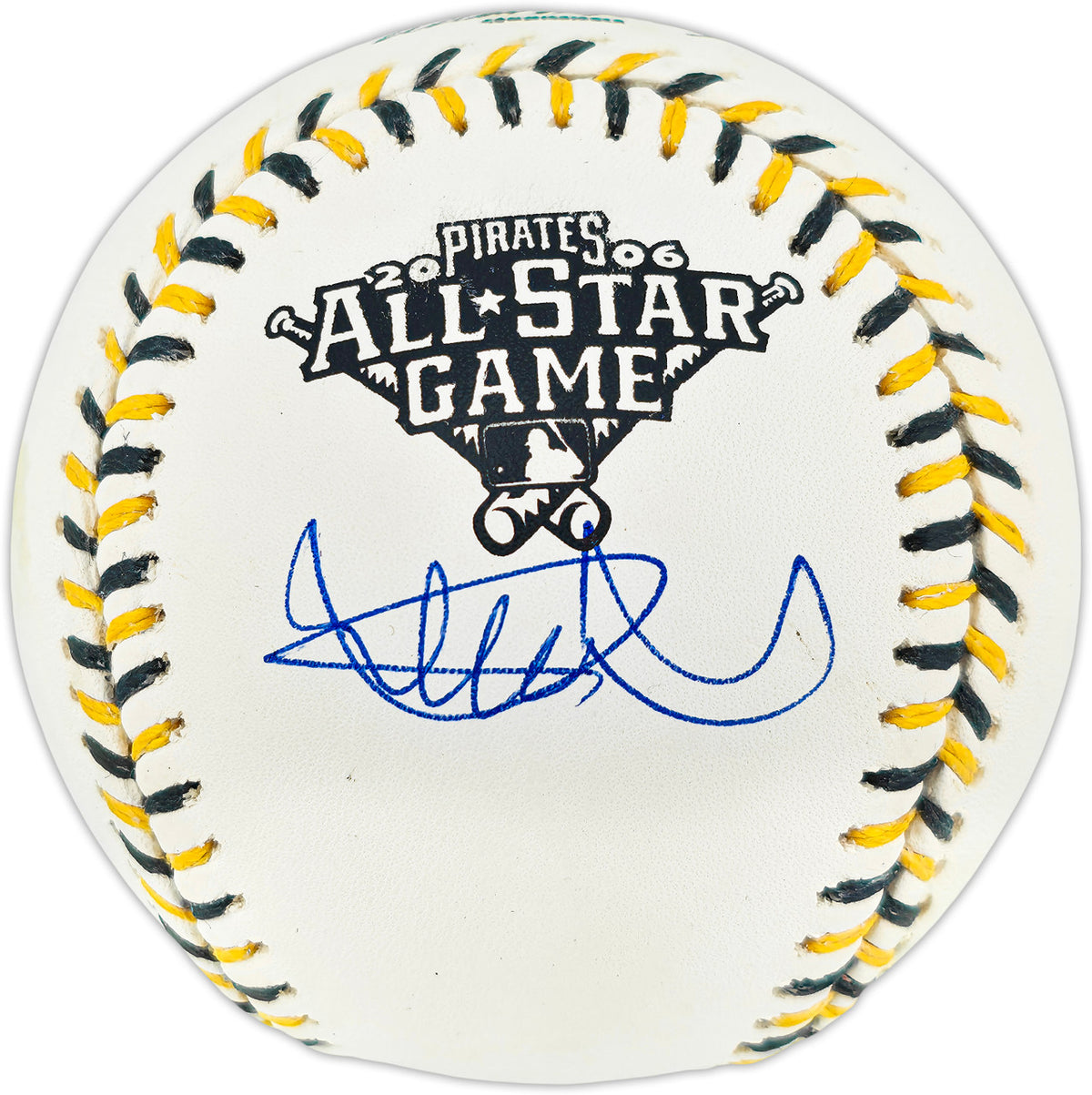 Ichiro Suzuki Autographed Official 2006 All Star Game Logo Baseball Seattle Mariners Beckett BAS Witness #4W252773