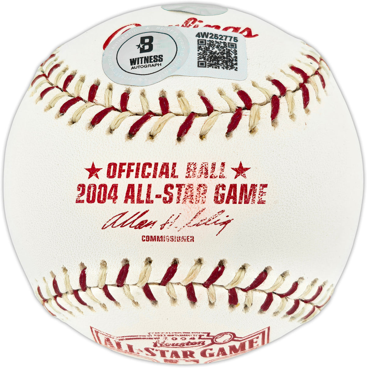 Ichiro Suzuki Autographed Official 2004 All Star Game Logo Baseball Seattle Mariners Beckett BAS Witness #4W252775