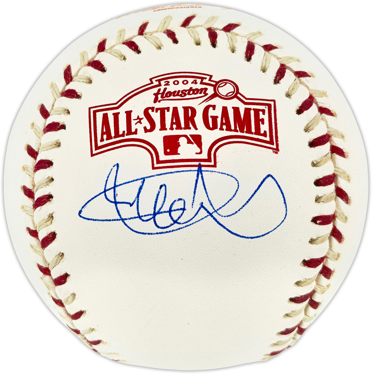 Ichiro Suzuki Autographed Official 2004 All Star Game Logo Baseball Seattle Mariners Beckett BAS Witness #4W252767