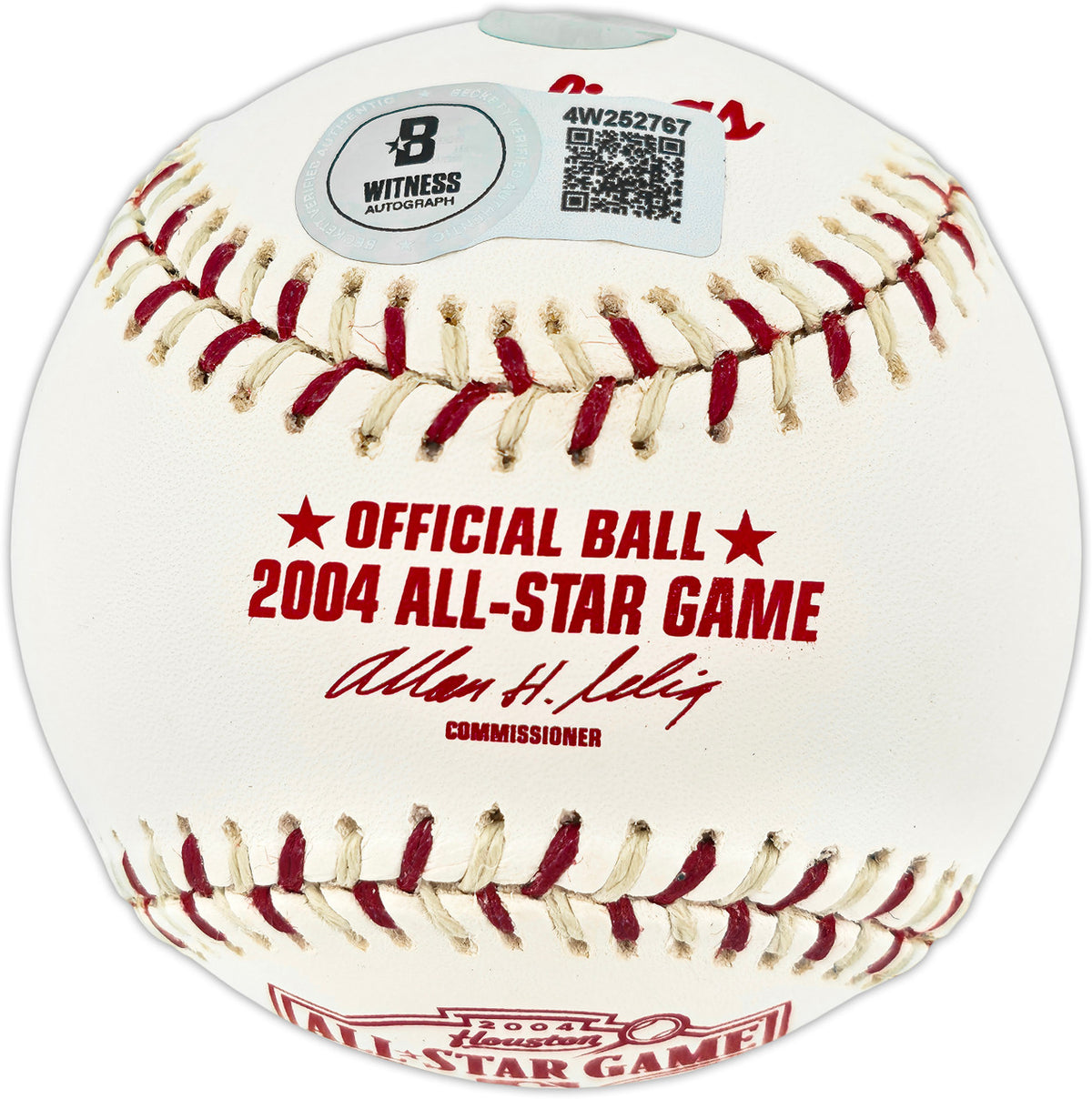 Ichiro Suzuki Autographed Official 2004 All Star Game Logo Baseball Seattle Mariners Beckett BAS Witness #4W252767