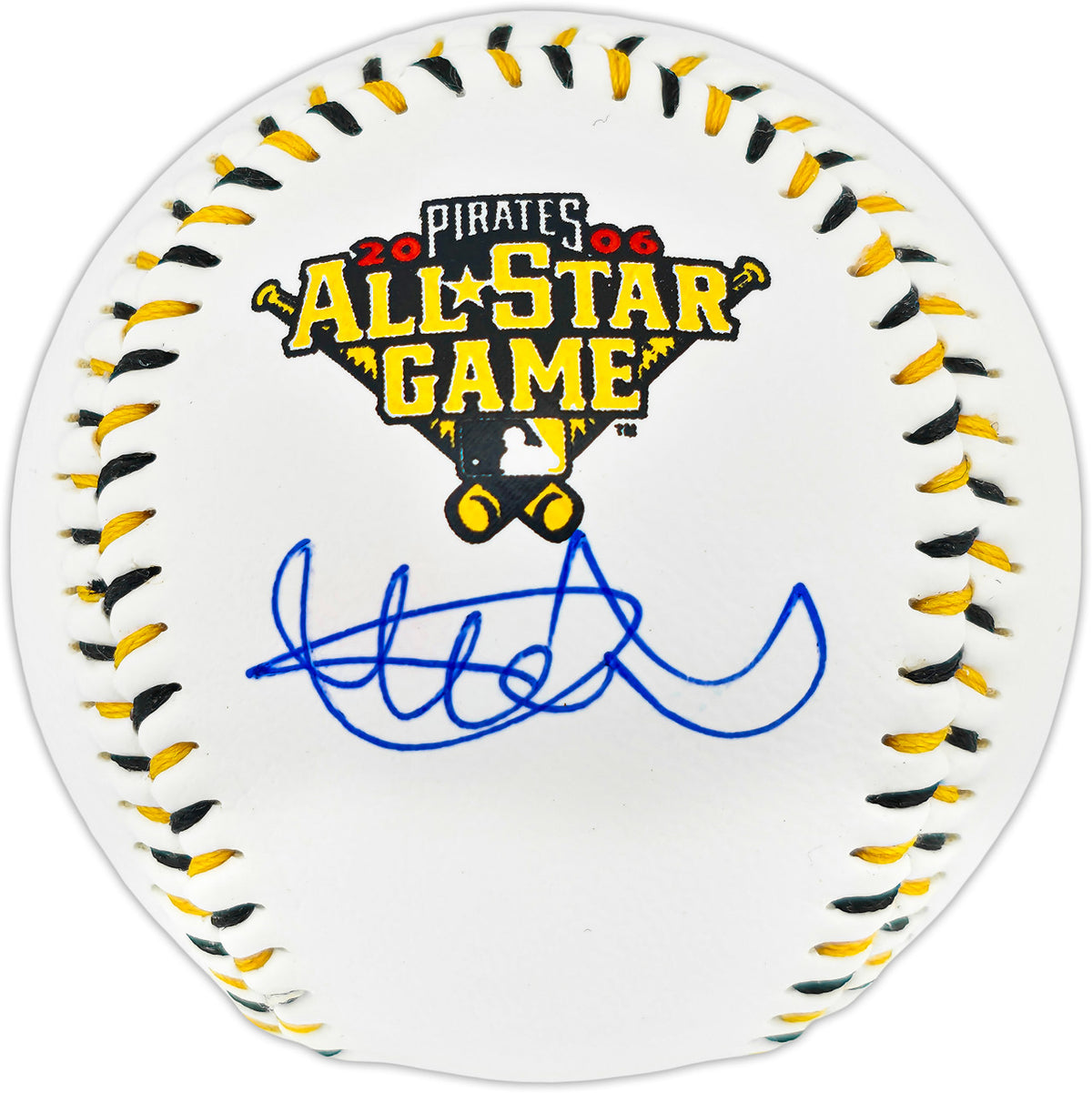 Ichiro Suzuki Autographed Official 2006 All Star Game Logo Baseball Seattle Mariners Beckett BAS Witness #4W252768