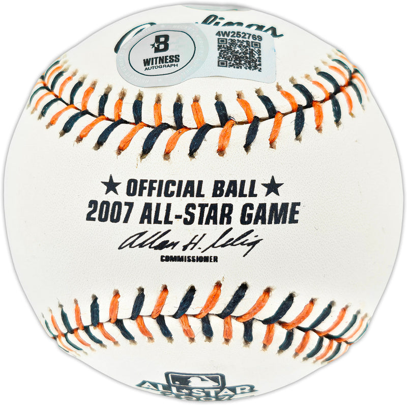 Ichiro Suzuki Autographed Official 2007 All Star Game Logo Baseball Seattle Mariners Beckett BAS Witness #4W252769