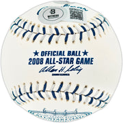 Ichiro Suzuki Autographed Official 2008 All Star Game Logo Baseball Seattle Mariners Beckett BAS Witness #4W252770