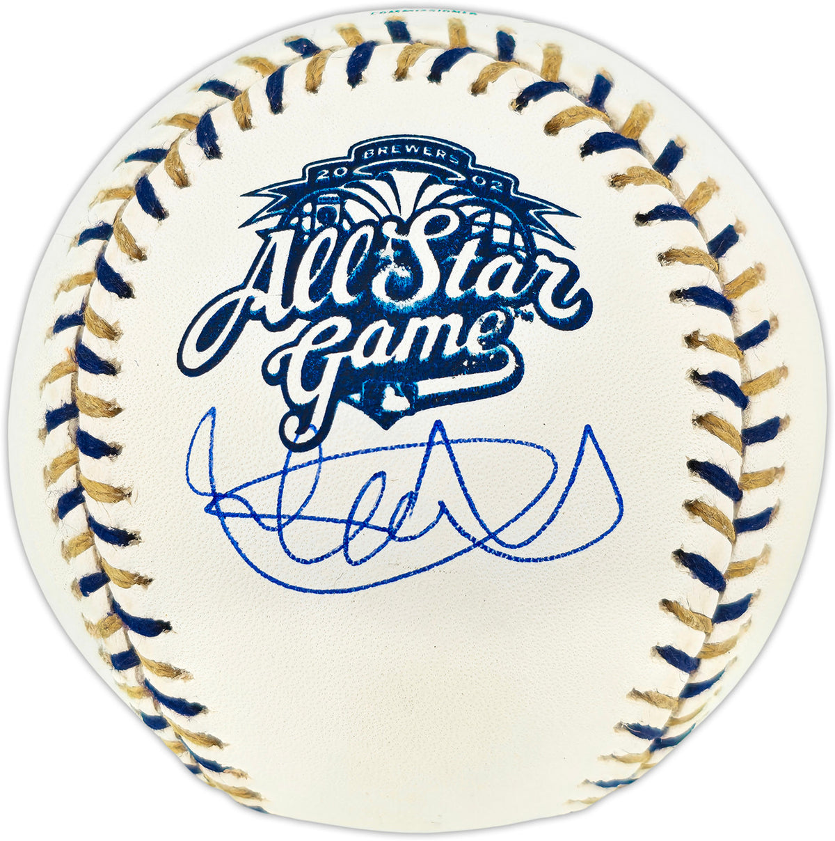 Ichiro Suzuki Autographed Official 2002 All Star Game Logo Baseball Seattle Mariners Beckett BAS Witness #4W252777