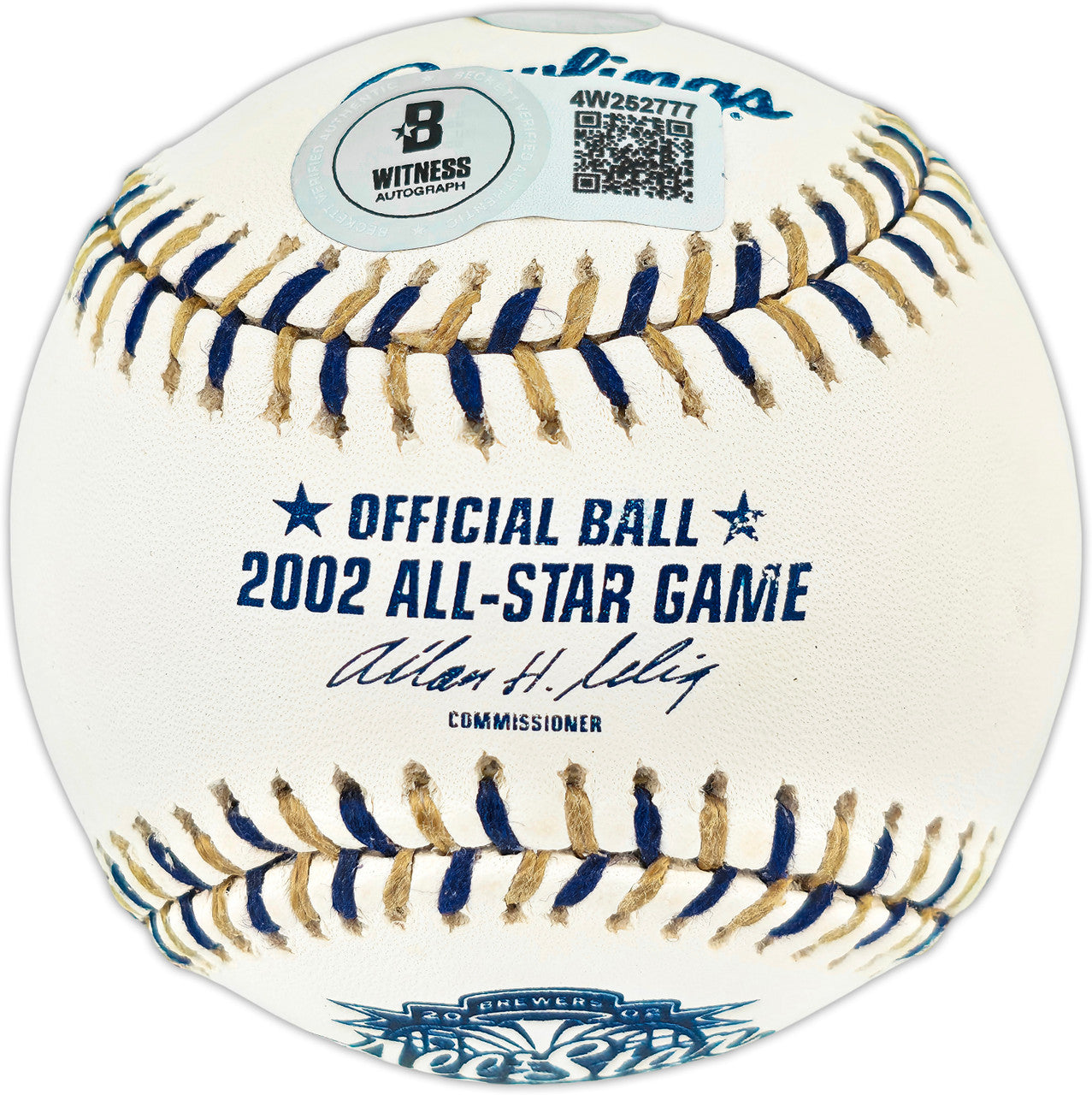 Ichiro Suzuki Autographed Official 2002 All Star Game Logo Baseball Seattle Mariners Beckett BAS Witness #4W252777