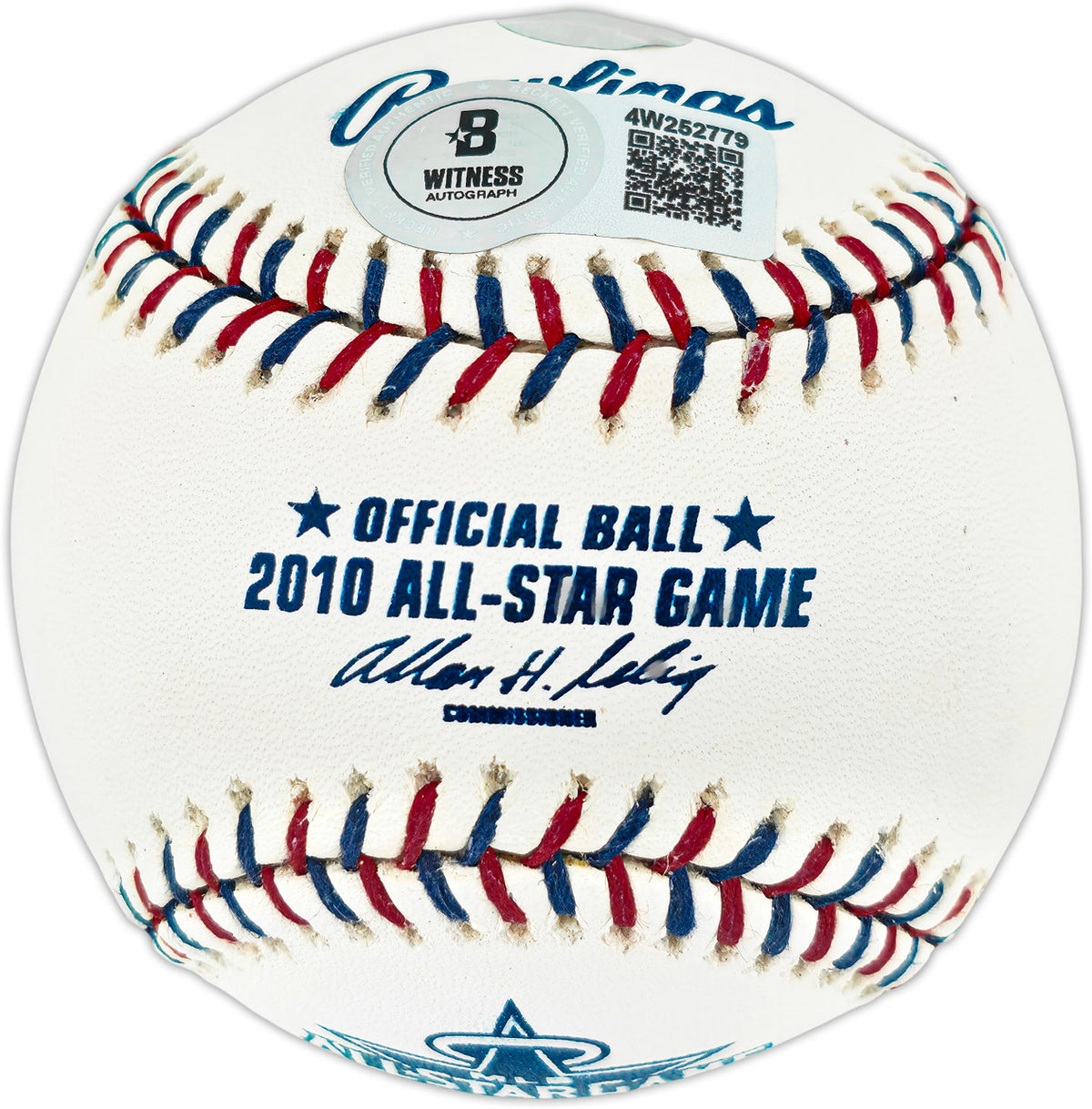 Ichiro Suzuki Autographed Official 2010 All Star Game Logo Baseball Seattle Mariners Beckett BAS Witness #4W252779