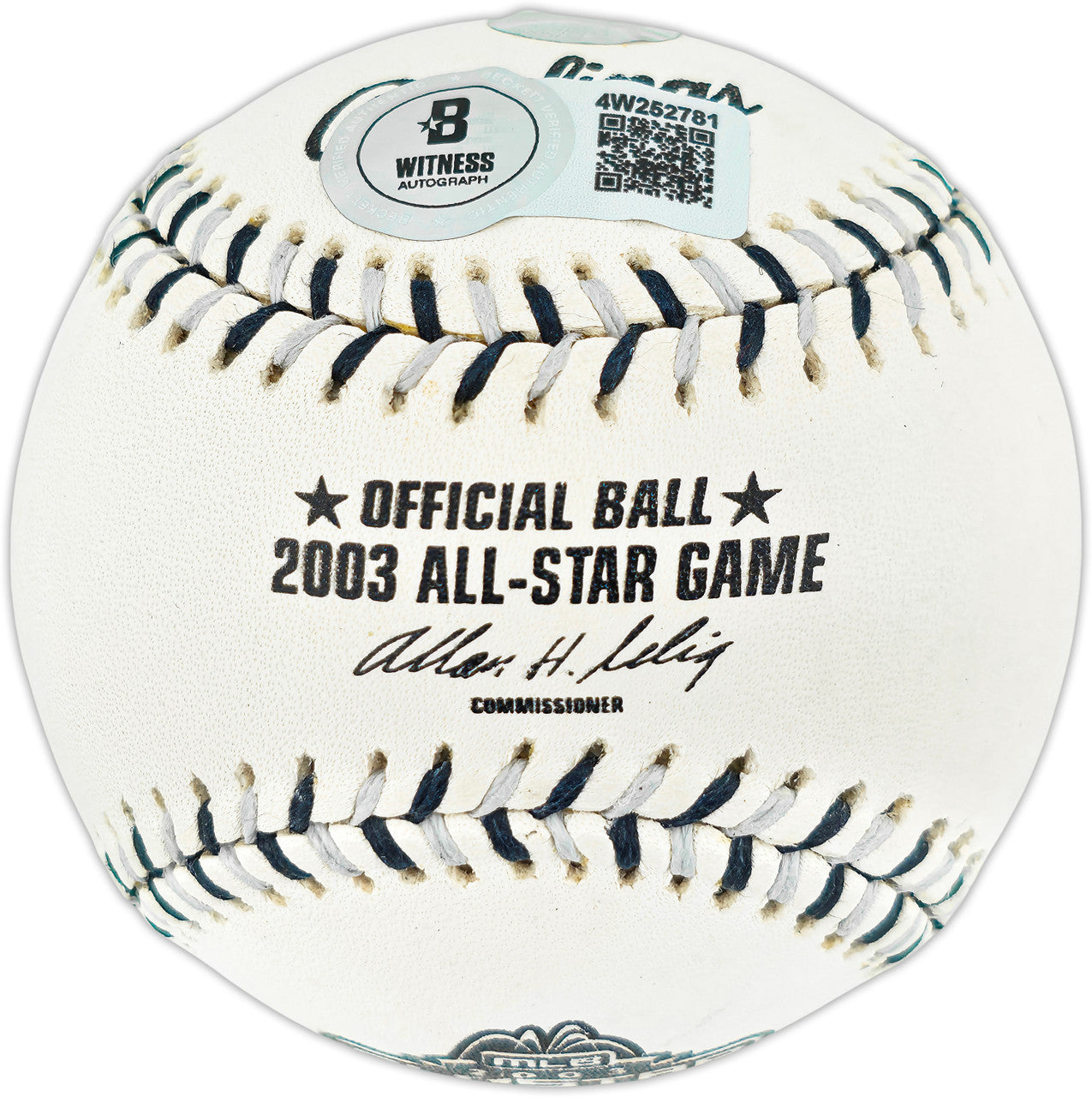 Ichiro Suzuki Autographed Official 2003 All Star Game Logo Baseball Seattle Mariners Beckett BAS Witness #4W252781