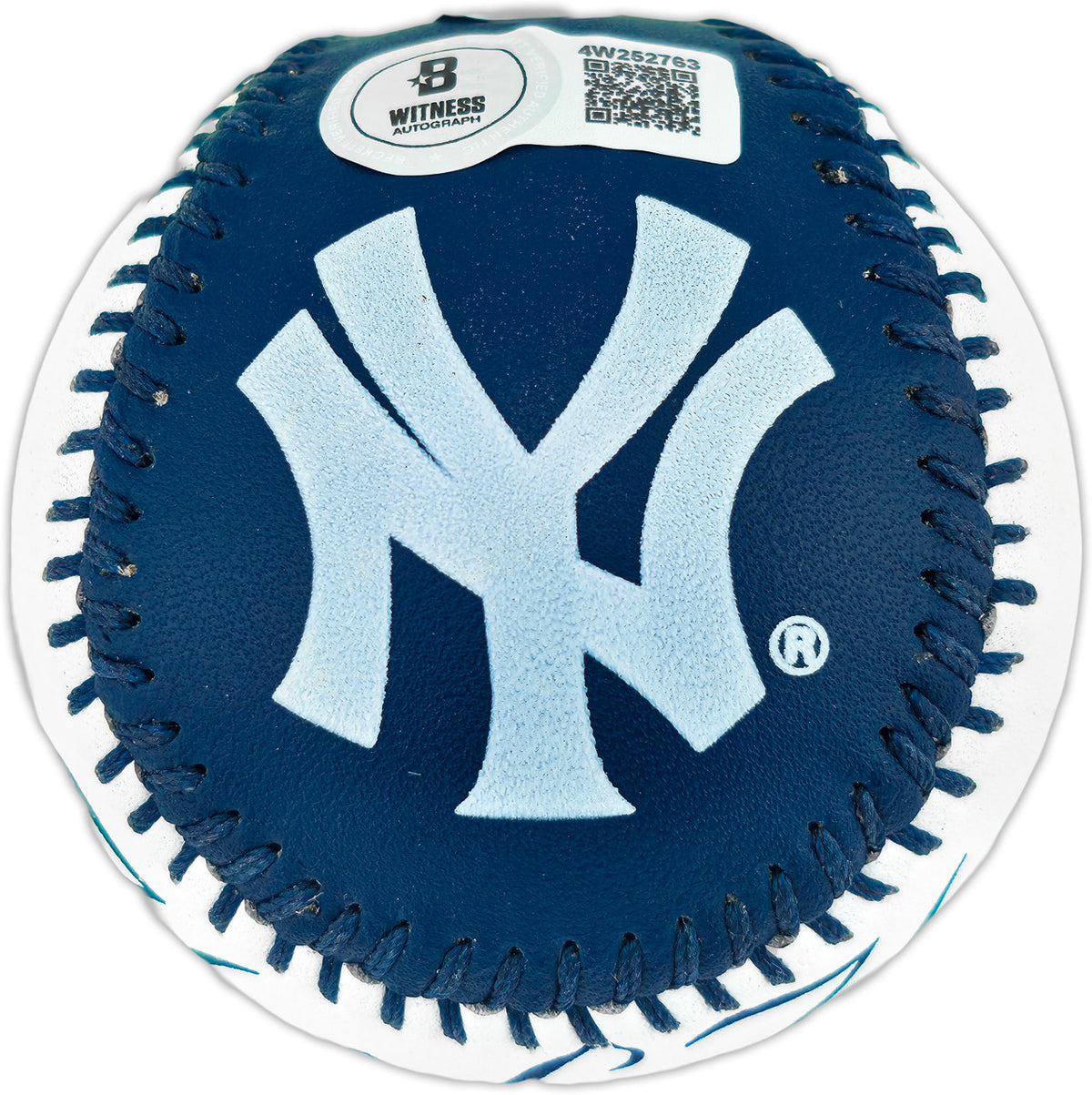 Ichiro Suzuki Autographed Official New York Yankees Logo Baseball Seattle Mariners Beckett BAS Witness #4W252763