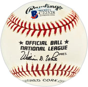 Rennie Stennett Autographed Official NL Baseball Pittsburgh Pirates Beckett BAS #C22528