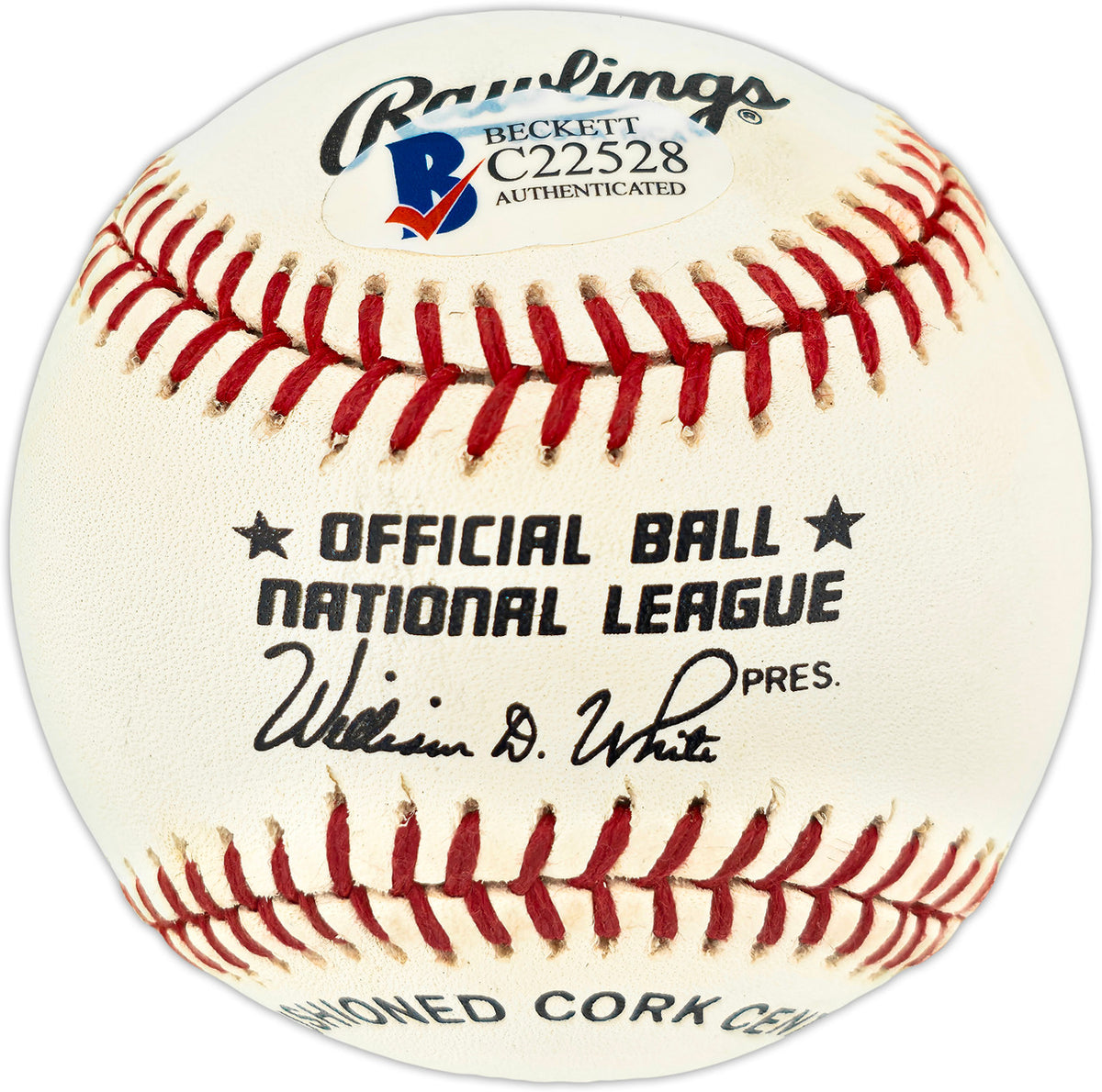 Rennie Stennett Autographed Official NL Baseball Pittsburgh Pirates Beckett BAS #C22528