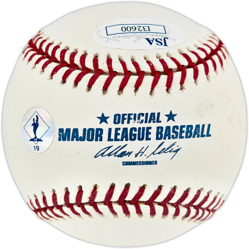 Gene Elston Autographed Official MLB Baseball Houston Astros "HOF 06" JSA #JI32600