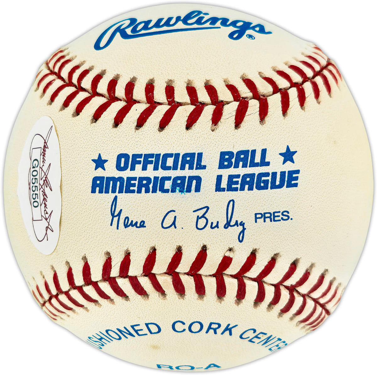 Larry Doby Autographed Official AL Baseball Cleveland Indians "HOF 98" JSA #G05550