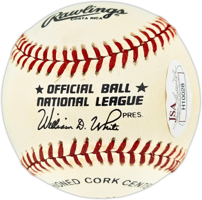 Monte Irvin Autographed Official NL Baseball New York Giants JSA #H10028