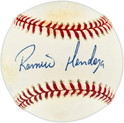 Ramiro Mendoza Autographed Official AL Baseball New York Yankees SKU #257445