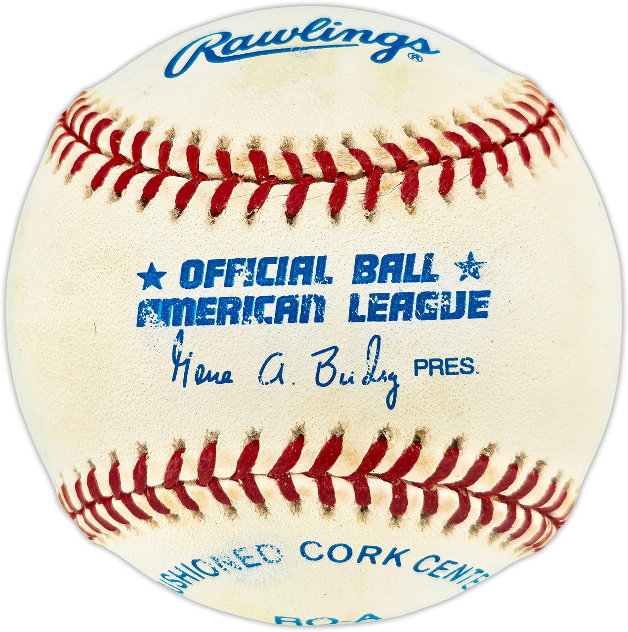 Ramiro Mendoza Autographed Official AL Baseball New York Yankees SKU #257445