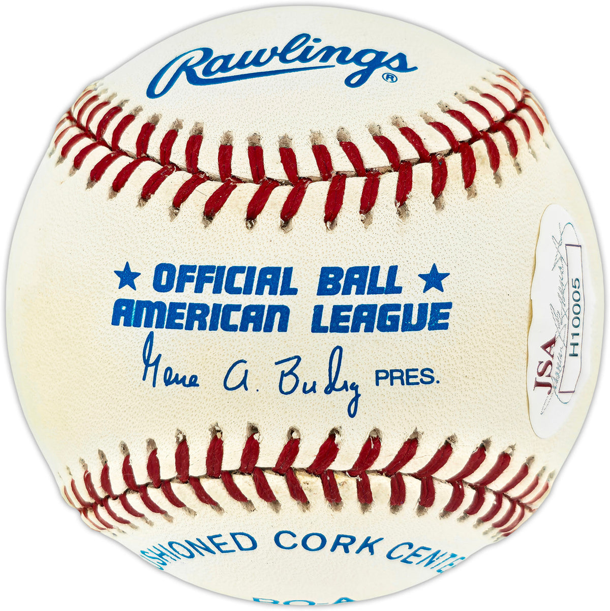 Chuck Thompson Autographed Official AL Baseball Baltimore Orioles Announcer "HOF 93" JSA #H10005