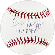 Bob Wolff Autographed Official MLB Baseball Washington Senators "HOF 95" JSA #H10002