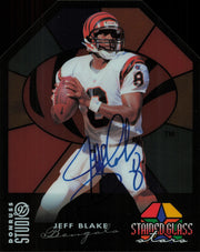 Jeff Blake Autographed 1997 Donruss Studio Card Cincinnati Bengals #285/1000 SKU #257297