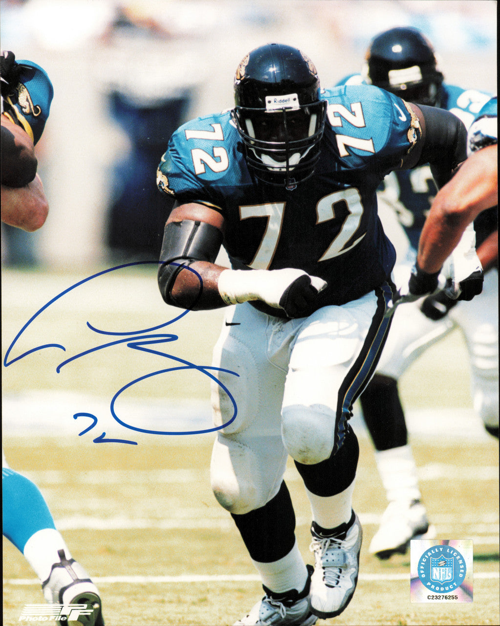 Leon Searcy Autographed 8x10 Photo Jacksonville Jaguars SKU #257299